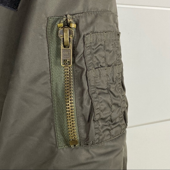 JAMES PERSE 2 Olive Utility Field Military Bomber Jacket - Picture 11 of 14
